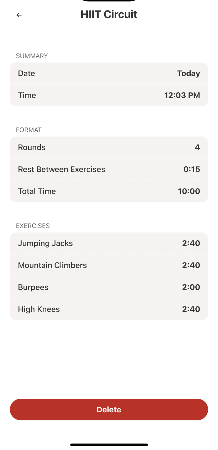 A finished run