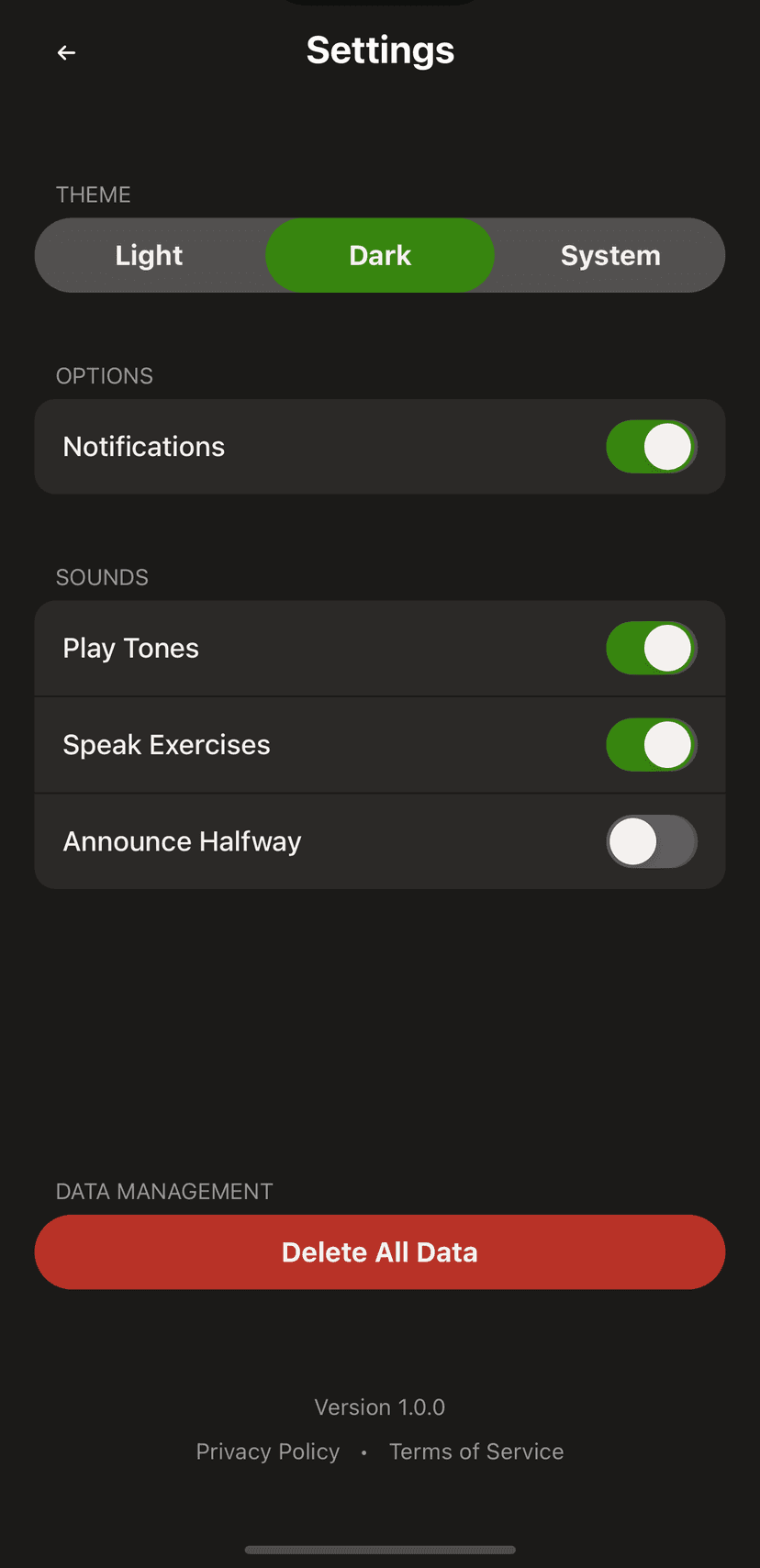 Dark mode